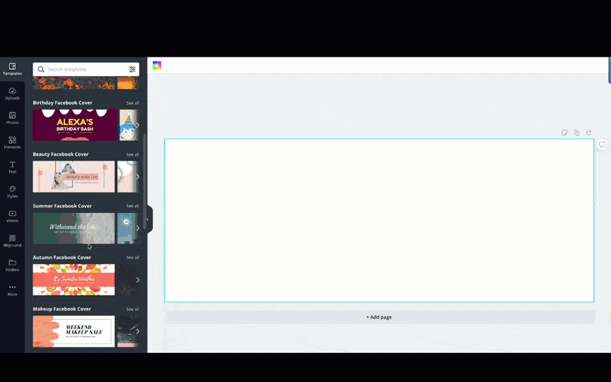 Canva review - Drag-and-drop editor
