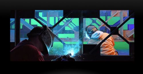 JD2 Steel Workers welding STMF at Gateway Oaks IV