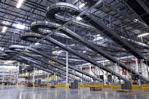 The inside of the Grainger Distribution Center.