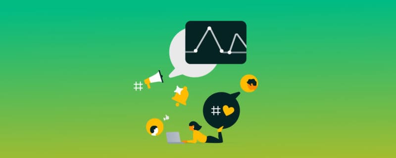 social media report template cover image