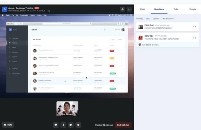 best webinar platform - Livestorm