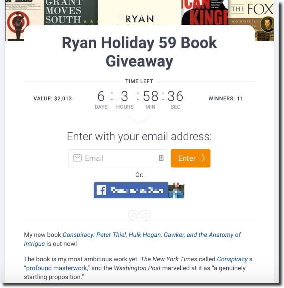 Kingsumo blog giveaway post ryan