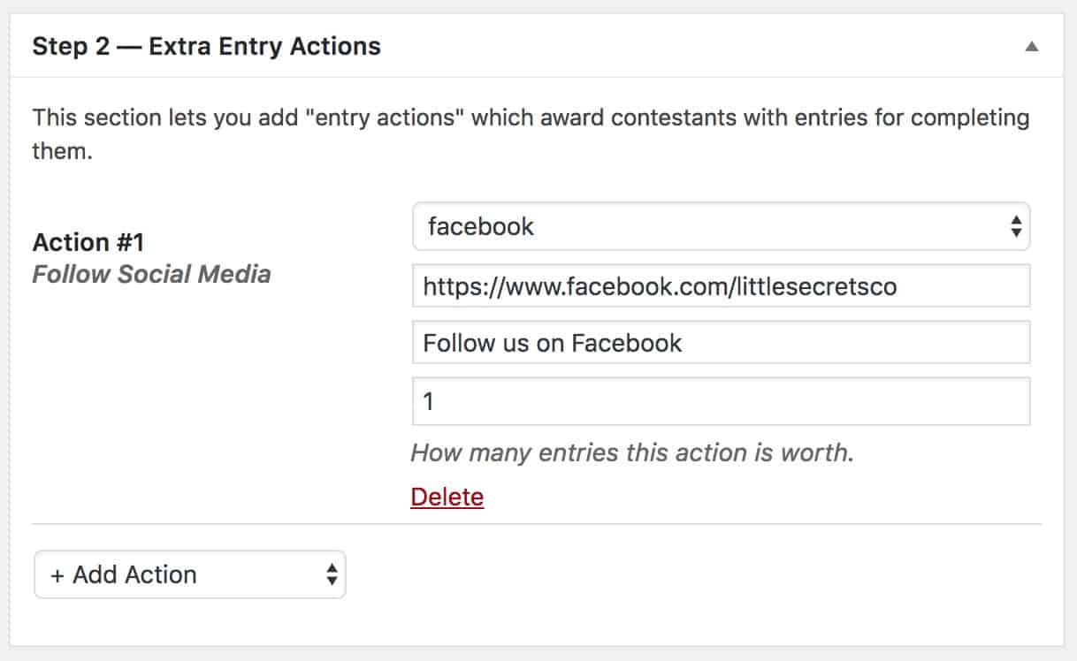 Kingsumo extra entry actions